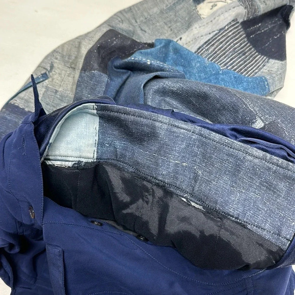 Altuzarra Dress Sleeveless Midi Patchwork Denim Print Blue IT Size 38 US XS 2 - Picture 13 of 15